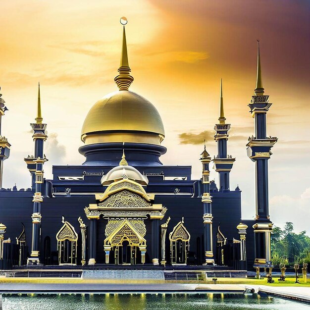 bella moschea in futuro