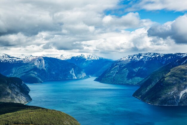 Bella natura Norvegia. Il Sognefjorden.