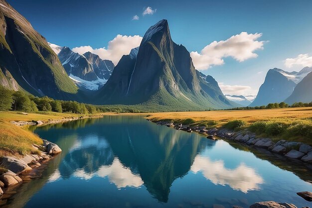Bella natura Norvegia paesaggio naturale