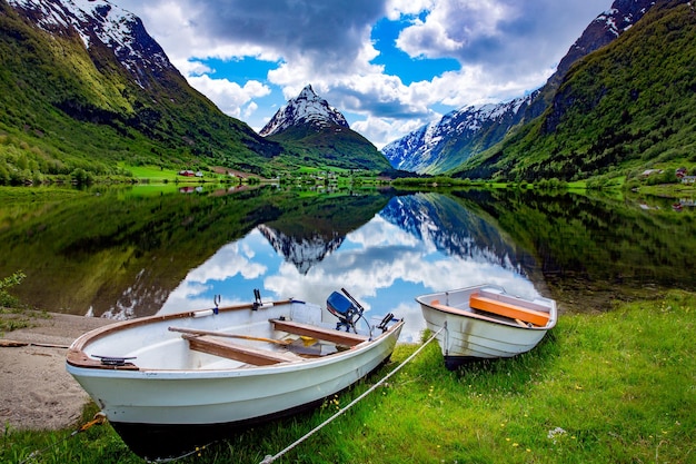 Bella natura Paesaggio naturale della Norvegia.