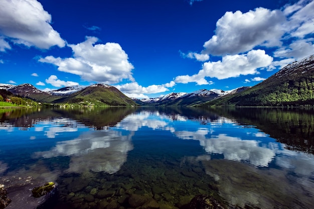 Bella natura Paesaggio naturale della Norvegia.