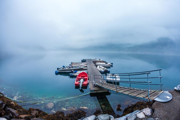 Bella natura Paesaggio naturale della Norvegia.