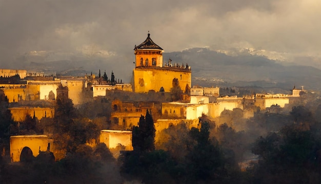 Bella opera d'arte di Granada Spagna