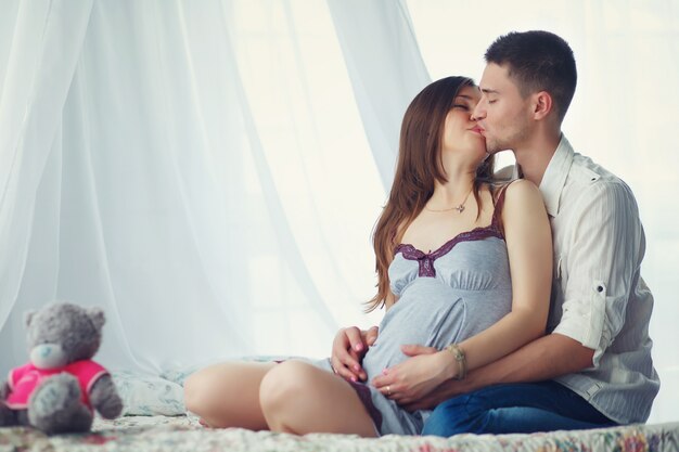 bella papà bacio padre sfondo