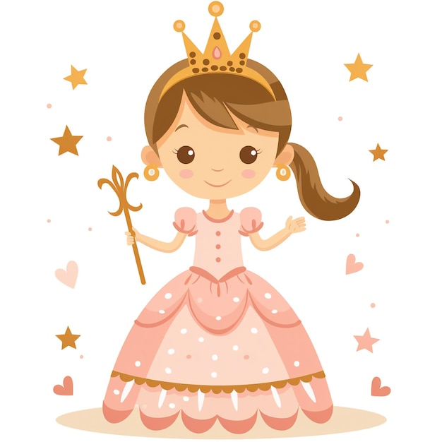 Bella piccola principessa carina