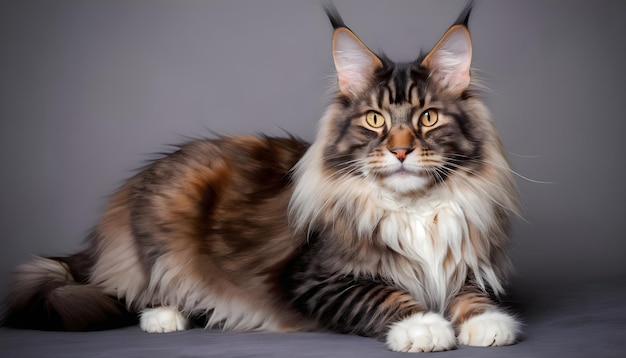 Bella razza di gatti Maine Coon