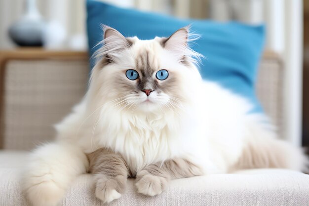 bella razza di gatto ragdoll