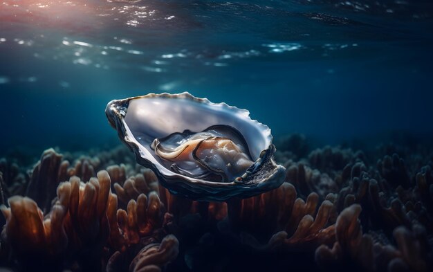 Bella sotto lo sfondo del mare