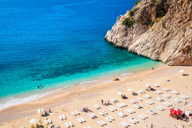 Bella spiaggia di Kaputas sul Mar Mediterraneo Turchia