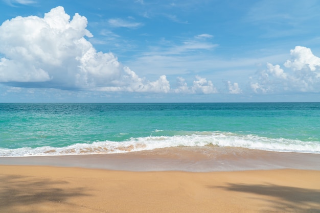 Bella spiaggia di sabbia bianca Phuket, Tailandia