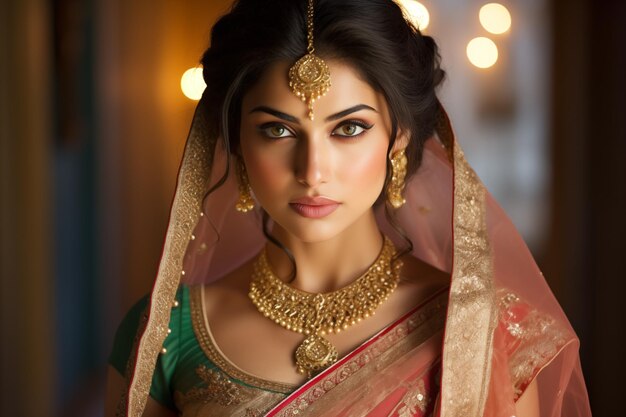Bella sposa indiana.