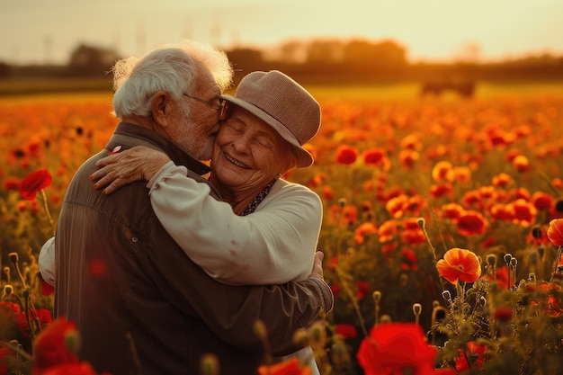 bella storia d'amore degli innamorati il giorno di San Valentino nella natura all'aperto pragma