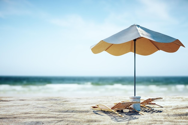 Bella struttura della spiaggia