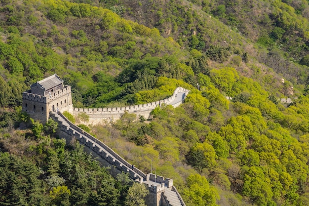 Bella torre di avvistamento La Grande Muraglia cinese