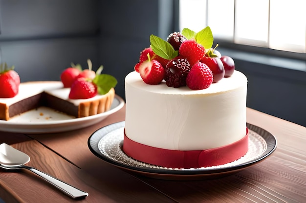 Bella torta nella torta di compleanno della cucina