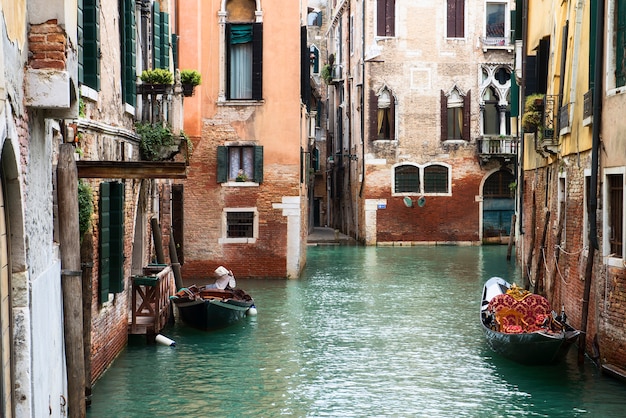 Bella via dell'acqua - Grand Canal a Venezia, Italia