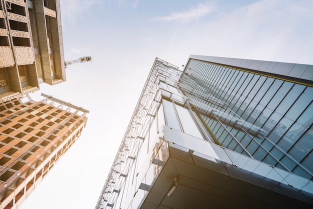 Bella vista dei nuovi edifici sul sito