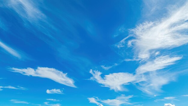 Bella vista del cielo blu con le nuvole all'alba Parzialmente nuvolosoSettembre nuvoloso di sfondoEstate nuvolosoestate cielo limpido con il tramontoCielo naturale Cinematografico bellissimo sfondo di consistenza giallo e bianco
