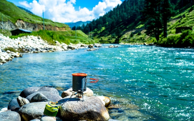 bella vista del paesaggio a Sinjal, Nepal