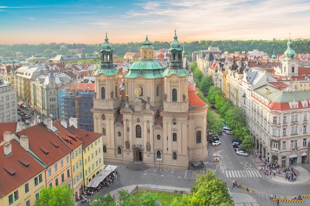 Bella vista di Hradcany, quartiere storico di Praga, Repubblica Ceca