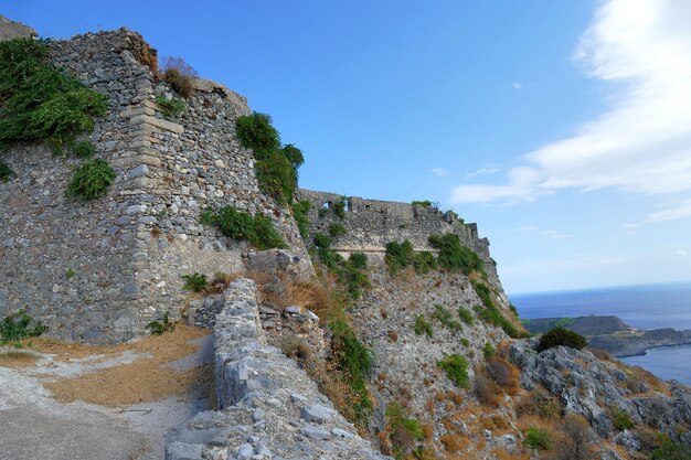 Bella vista panoramica dalla fortezza di Chora