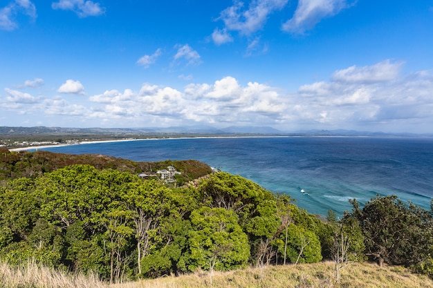 Bella vista sulla costa di Byron Bay. Nuovo Galles del Sud, costa orientale dell'Australia.