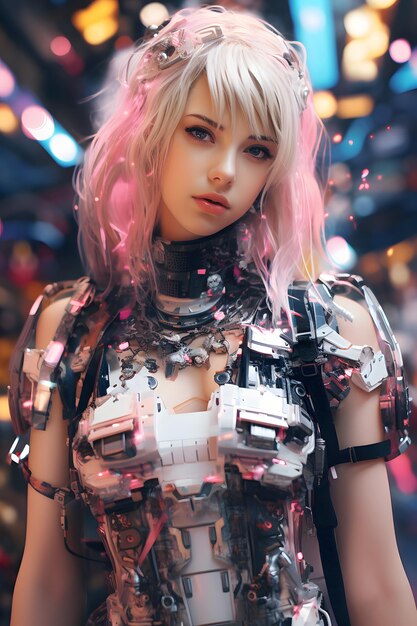 Belle donne cyberpunk