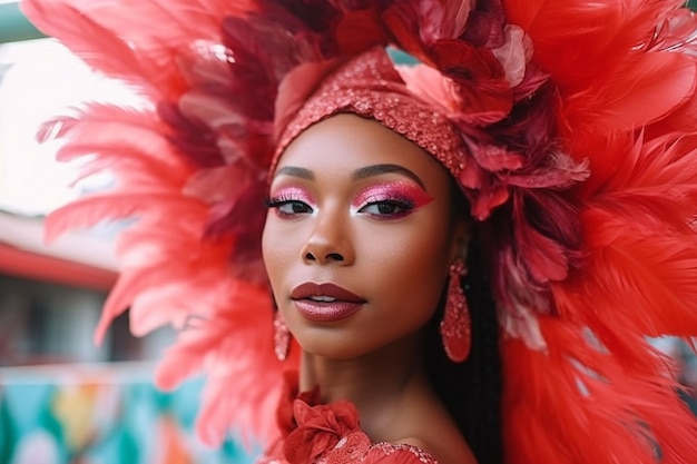 belle donne in un costume di carnevale