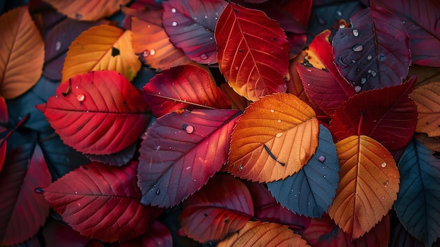 Belle foglie d'autunno come sfondo stagionale