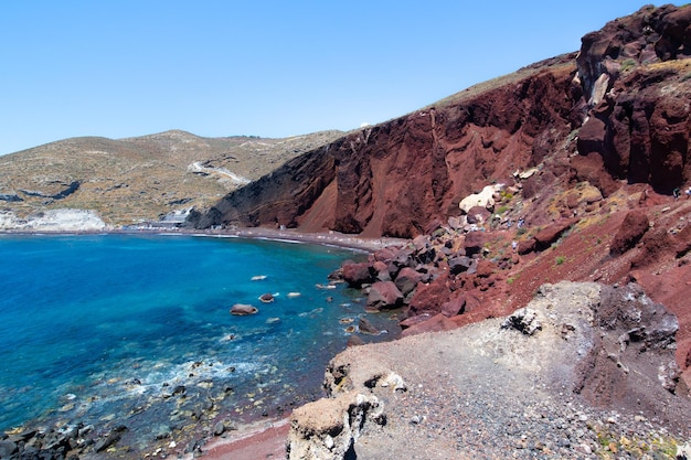 Belle immagini del paesaggio di Santorini, Grecia