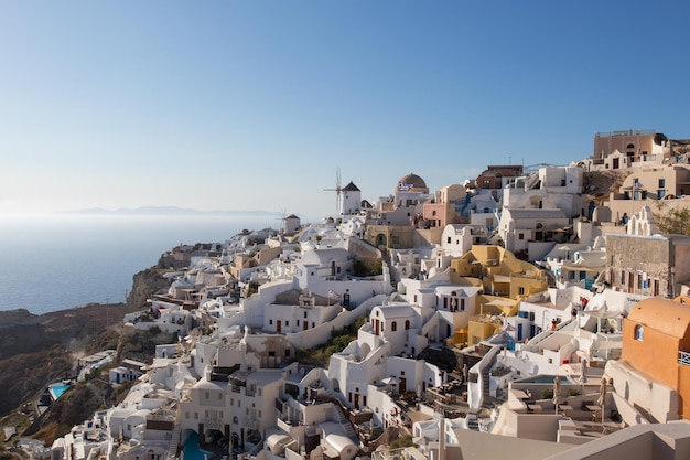 Belle immagini del paesaggio di Santorini, Grecia