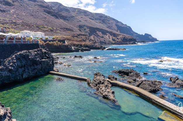 Belle piscine naturali di La Fajana, sulla costa nord-orientale dell'isola di La Palma