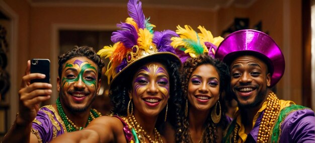 Belle ragazze al carnevale