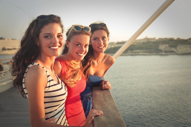 Belle ragazze al mare