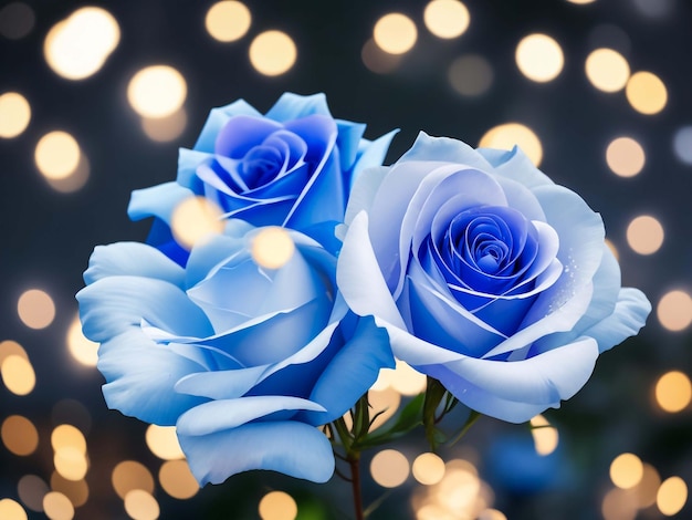 Belle rose blu