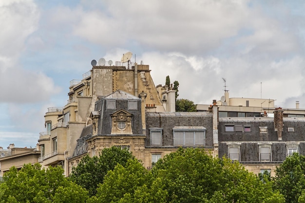 Belle strade parigine vista parigi francia Europa