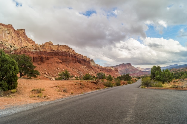 Belle viste del parco nazionale di Capitol Reef, Utah, USA