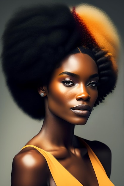 Bellezza acconciatura afro