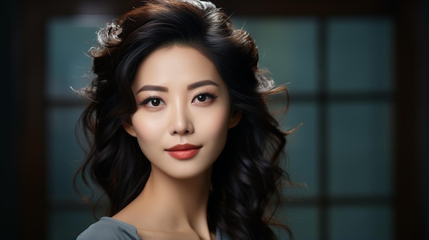 bellezza donna asiatica volto ritratto di donna asiatica