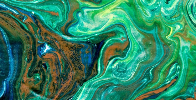 Bellezza fluida che svela il fascino misterioso dell'arte liquida in olio