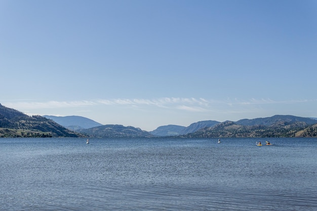 Bellezza giornata di sole sul lago Skaha British Columbia