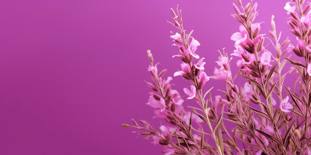 Bellezza willowherb fiore giardino decorazione copia spazio sfocato sfondo generativa AI