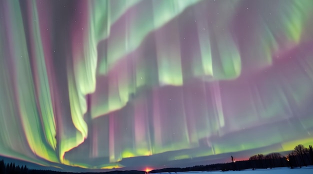 Bellissima aurora boreale per lo sfondo del desktop