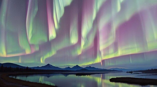 Bellissima aurora boreale per lo sfondo del desktop