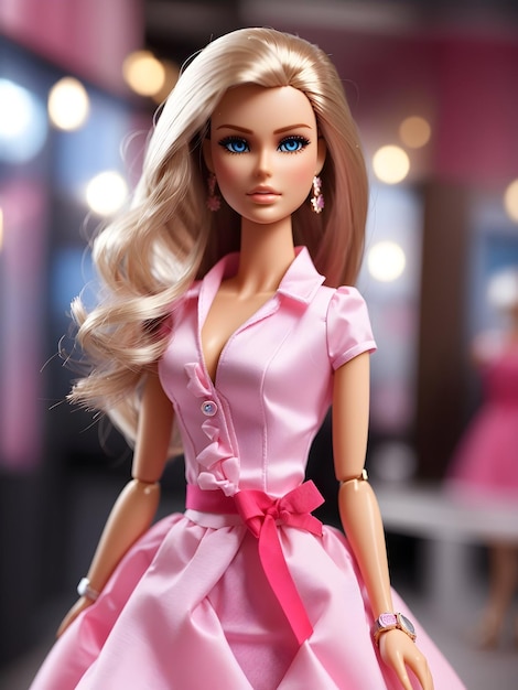 Bellissima bambola Barbie in abiti alla moda 3 Barbie con corpo intero, occhi azzurri, capelli sul viso simili