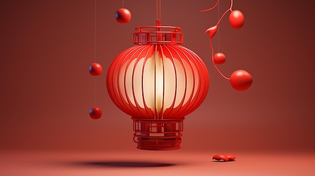 Bellissima lanterna cinese 3d