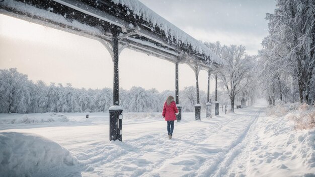 bellissima nevicata promozione del tempo