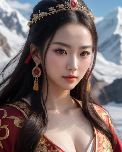 bellissima ragazza cinese potrait wuxia girl