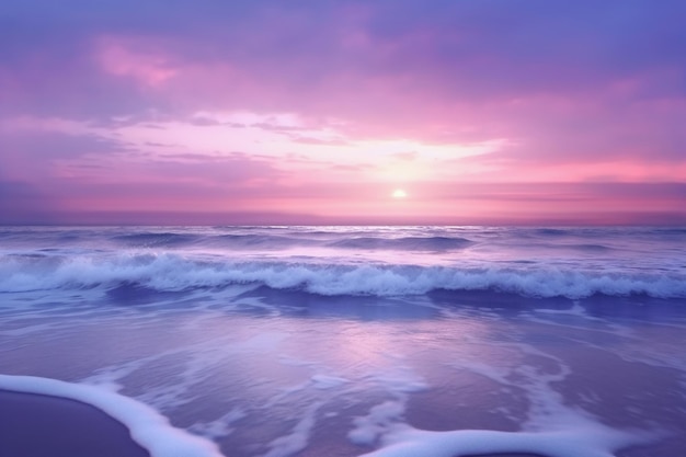 Bellissima spiaggia con Oceano Turchese Ai generativo