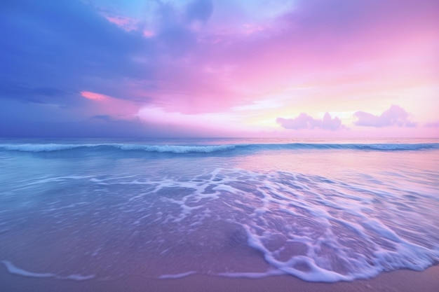 Bellissima spiaggia con Oceano Turchese Ai generativo